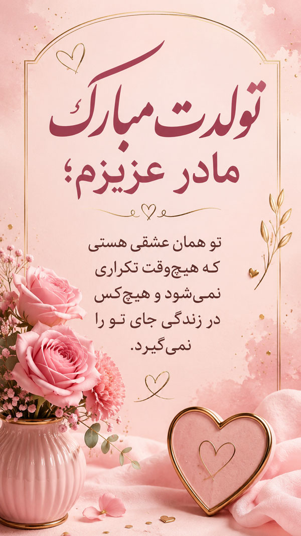 متن تبریک تولد مادر + جملات عاشقانه تبریک تولد مادر و مامان تولدت مبارک 3 تبریک تولد مامان