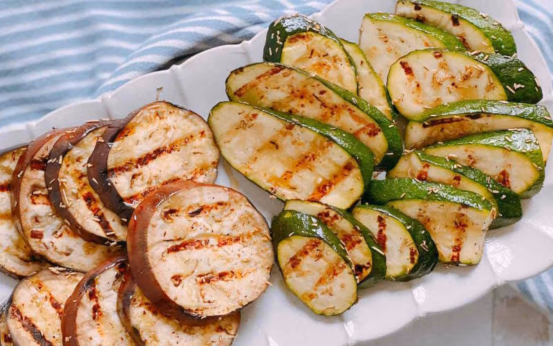 بادمجان و کدو سبز
