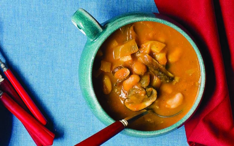 خورشت کدو و قارچ