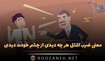 معنی ضرب المثل هر چه دیدی از چشم خودت دیدی ضرب المثل هر چه دیدی از چشم خودت دیدی