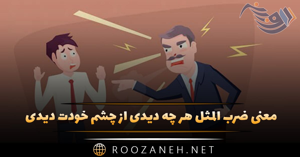 معنی ضرب المثل هر چه دیدی از چشم خودت دیدی 1 معنی ضرب المثل هر چه دیدی از چشم خودت دیدی