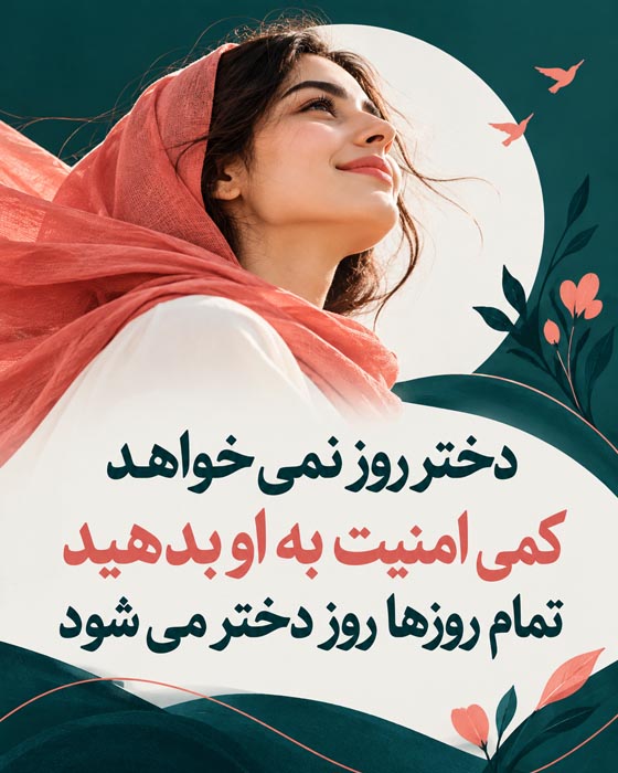 جملات روز دختر ۱۴۰۵ و تاریخ روز دختر + متن تبریک عکس نوشته روز دختران ایرانی 10 جملات روز دختر و تاریخ روز دختر + متن تبریک عکس نوشته روز دختران ایرانی