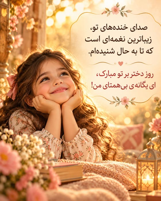 جملات روز دختر ۱۴۰۵ و تاریخ روز دختر + متن تبریک عکس نوشته روز دختران ایرانی 8 جملات روز دختر و تاریخ روز دختر + متن تبریک عکس نوشته روز دختران ایرانی