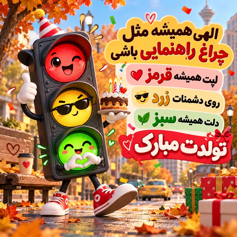 تصویر تبریک تولد عاشقانه آبان ماهی