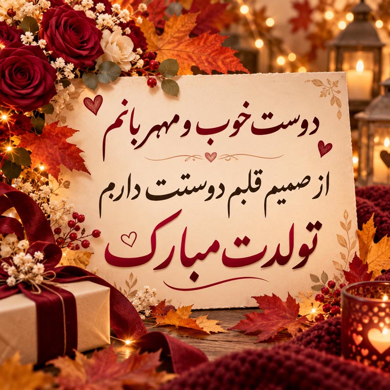 متن تبریک تولد دوست آبان ماهی + عکس نوشته تولد مبارک رفیق آبانی