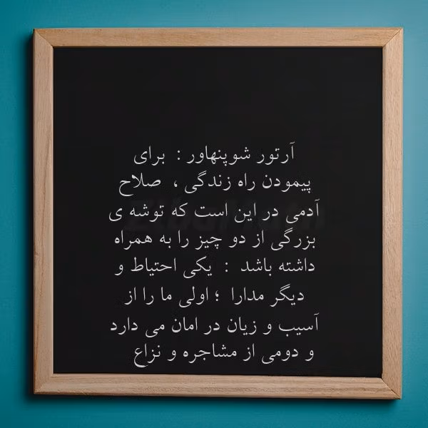 عکس نوشته جملات شوپنهاور