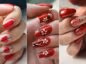 طراحی ناخن با رنگ قرمز