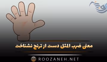 ضرب المثل دست از ترنج نشناخت
