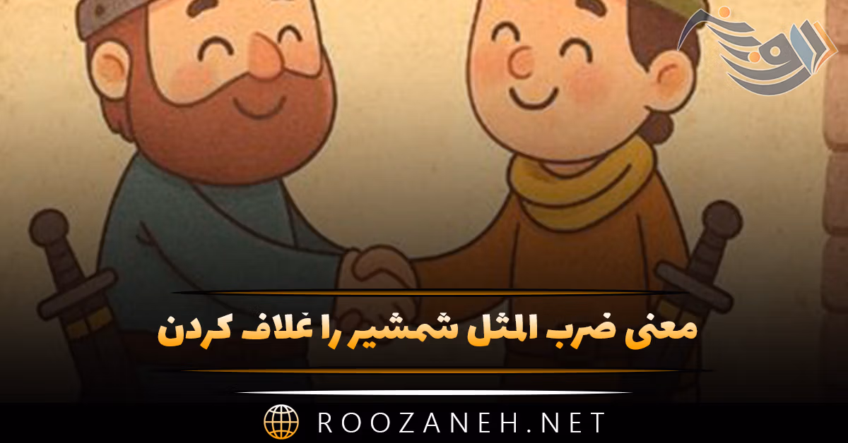 معنی ضرب المثل شمشیر را غلاف کردن (با داستان و انشا) 1 معنی ضرب المثل شمشیر را غلاف کردن (با داستان و انشا)