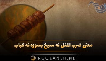 معنی ضرب المثل نه سیخ بسوزه نه کباب + داستان و انشا ضرب المثل نه سیخ بسوزه نه کباب