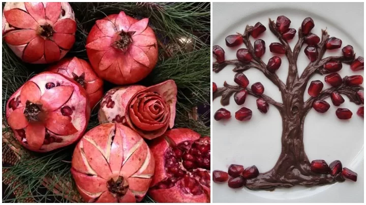 ۲۰ ایده تزیین انار شب یلدا (تصاویر زیبا و جذاب از تزیینات انار) 3 Pomegranate 7