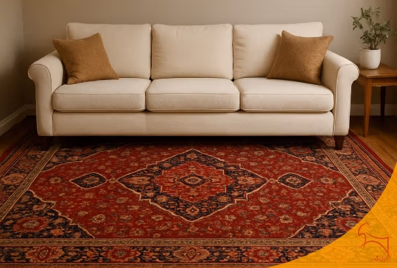 راهنمای انتخاب رنگ فرش برای مبل کرم؛ انواع ترکیب رنگ مناسب