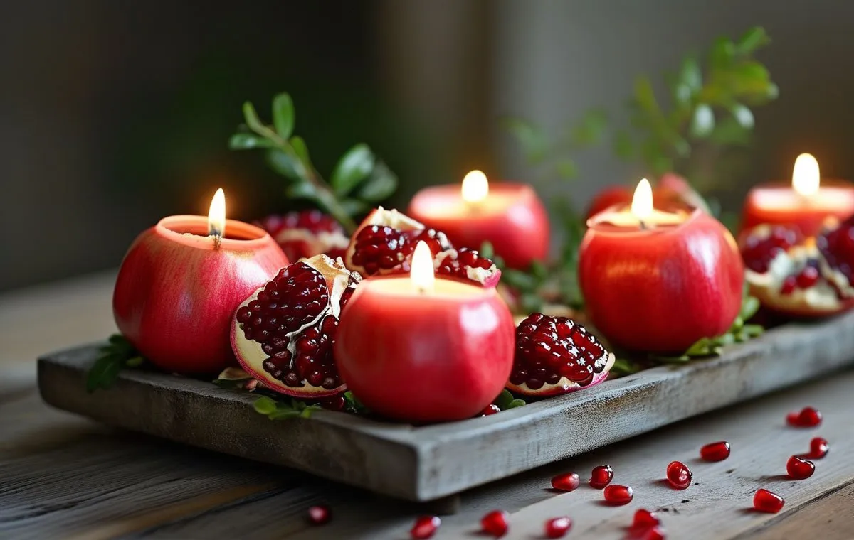 ۲۰ ایده تزیین انار شب یلدا (تصاویر زیبا و جذاب از تزیینات انار) 2 pomegranate decoration for yalda night 5