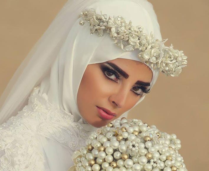 تاج عروس محجبه؛ انواع طرح های شیک، لاکچری، پوشیده و ساده