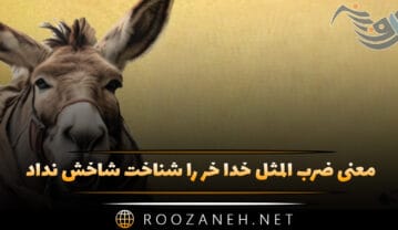 معنی ضرب المثل خدا خر را شناخت شاخش نداد | داستان و انشا ضرب المثل خدا خر را شناخت شاخش نداد