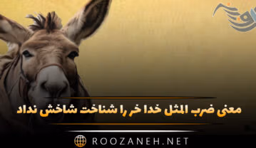 معنی ضرب المثل خدا خر را شناخت شاخش نداد | داستان و انشا ضرب المثل خدا خر را شناخت شاخش نداد