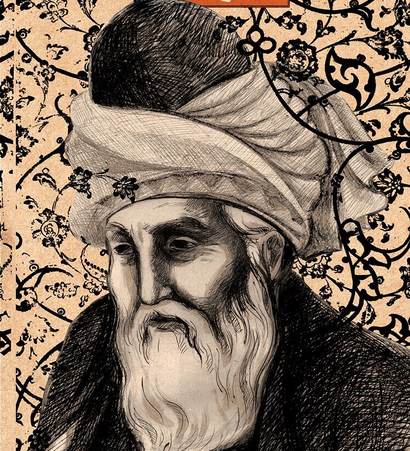 غزل شماره ۸۴ از دیوان شمس مولانا؛ چون گل همه تن خندم نه از راه دهان تنها ... 2 تقسیر این شعر