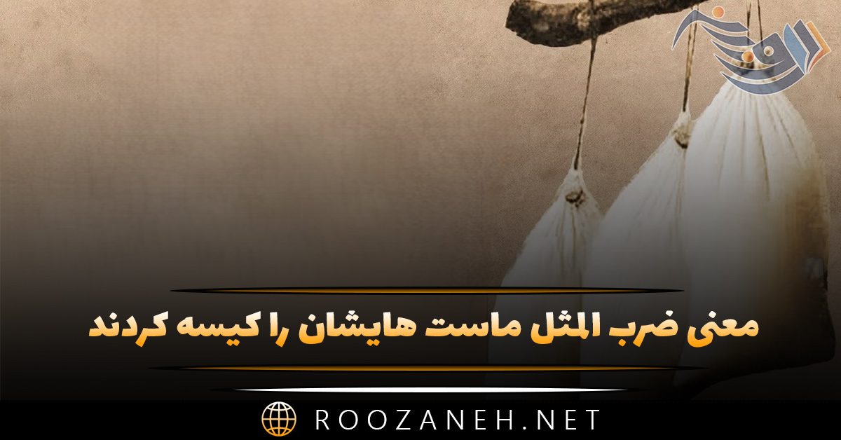 معنی ضرب المثل ماست هایشان را کیسه کردند + حکایت زیبا