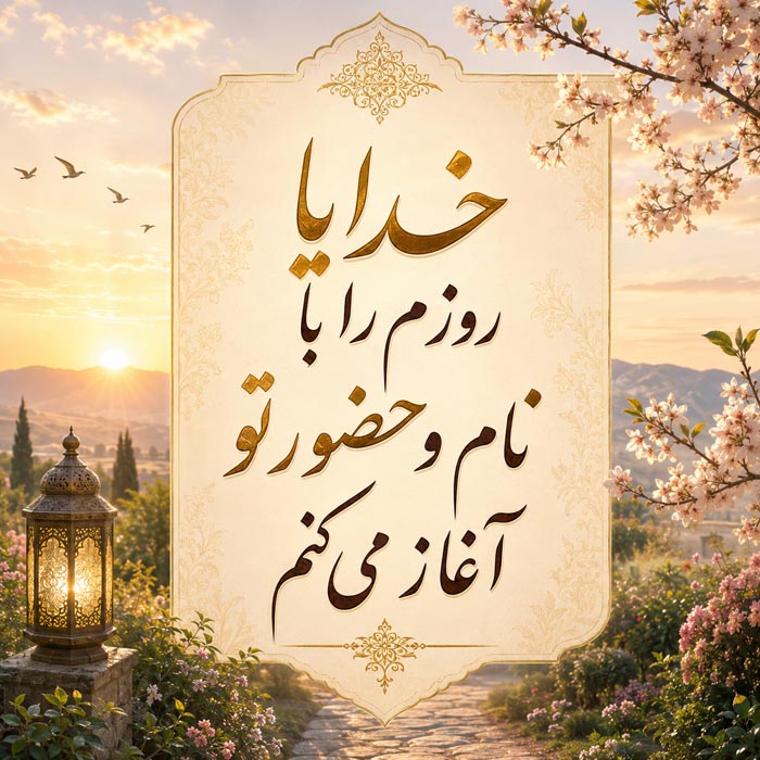 متن نیایش صبحگاهی 🤲؛ جملات انگیزه بخش دعا و نیایش شروع روز 6 دعای صبح برای آرامش قلب و رفع نگرانی