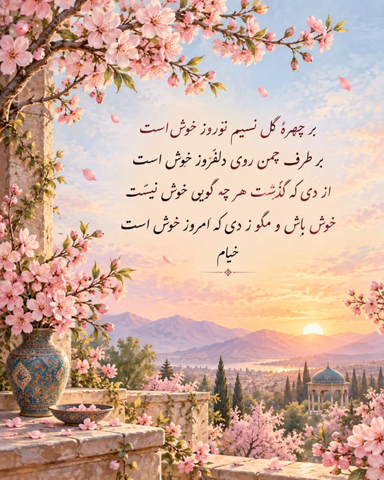 شعر بهار + مجموعه اشعار بلند، کوتاه، دو بیتی و شعر نو از شاعران مختلف با موضوع بهار 6 شعر بهار + مجموعه اشعار بلند، کوتاه، دو بیتی و شعر نو از شاعران مختلف با موضوع بهار