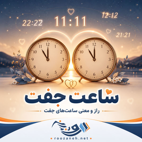 معنی ساعت جفت و فال اعداد تکراری ساعت