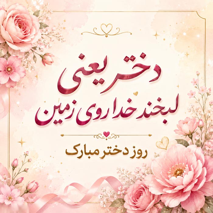 جملات تبریک روز دختر + متن های عاشقانه تبریک روز دختر از سوی پدر و مادر 6 پیام تصویری تبریک روز دختر برای دوست و خواهر