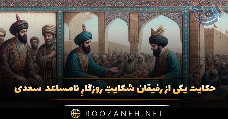 حکایت یکی از رفیقان شکایتِ روزگارِ نامساعد به نزد من آورد از گلستان سعدی با تفسیر 1 حکایت یکی از رفیقان شکایتِ روزگارِ نامساعد به نزد من آورد از گلستان سعدی با تفسیر