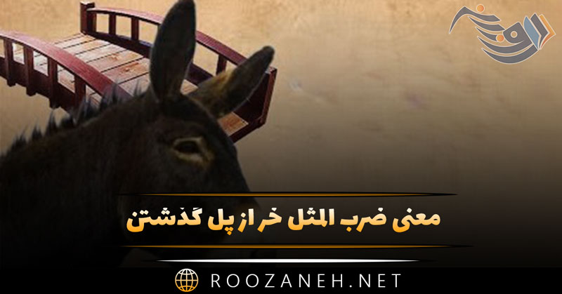 معنی ضرب المثل خر از پل گذشتن + انشا و داستان