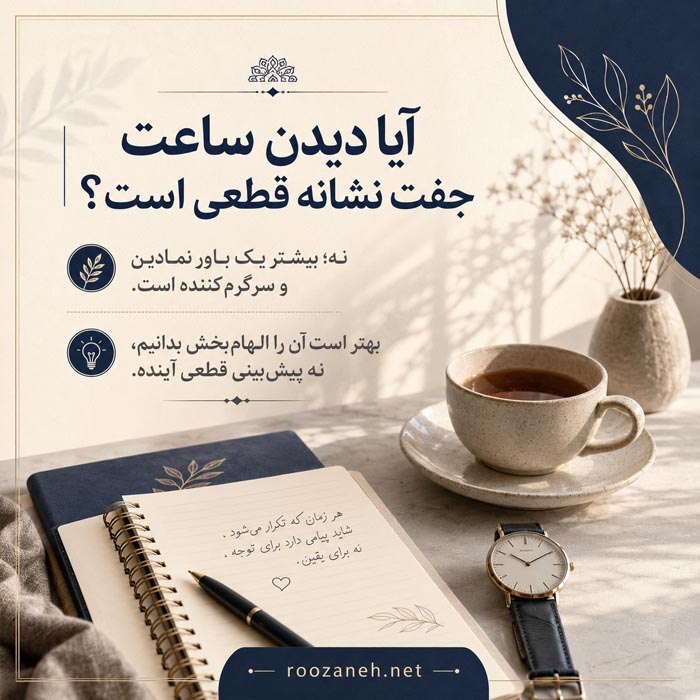 معنی ساعت جفت + لیست کامل از اعداد ساعت جفت و فال جفت شدن ساعات 2 تفاوت ساعت جفت، ساعت رند، ساعت آینهای و ساعت معکوس