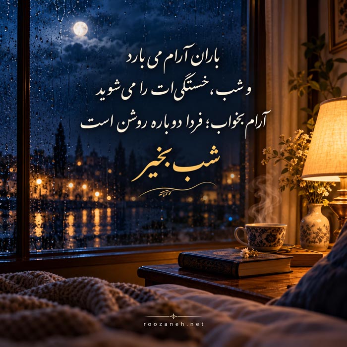 متن شب بخیر زیبا و دلنشین جدید با جملات متفاوت شبت خوش 5 عکس نوشته شب بخیر عاشقانه برای عزیز دل