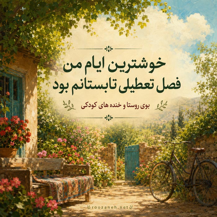 متن و عکس نوشته فصل تابستان شماره 10