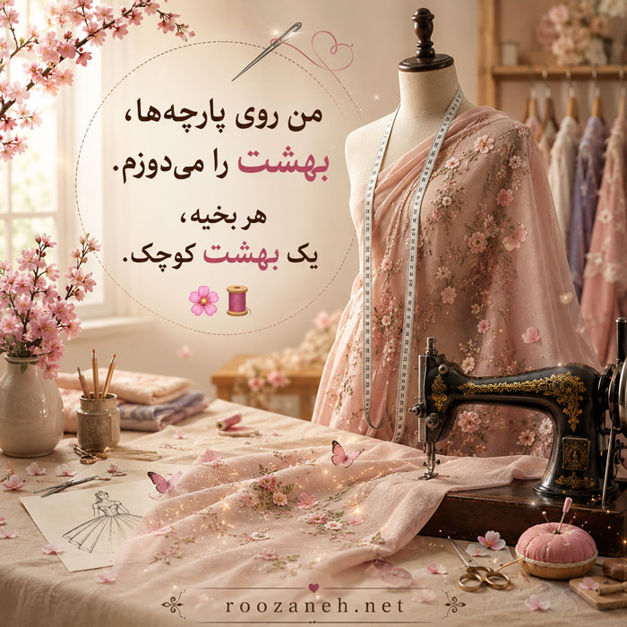 بیو کوتاه برای پیج خیاطی / بیوهای کوتاه و قشنگ برای پیج کاری خیاط 2 بیوهای عاشقانه و احساسی