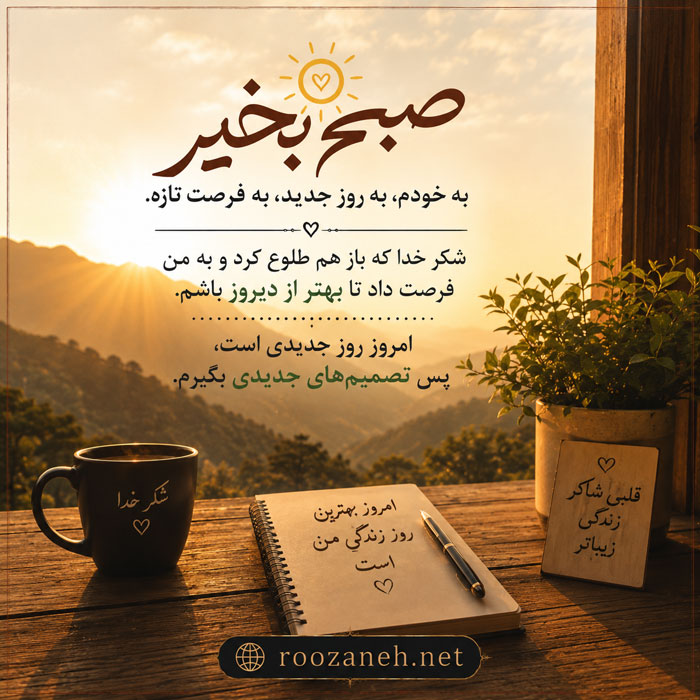 جملات شکرگزاری صبحگاهی