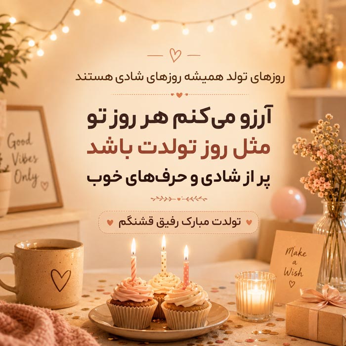 متن تبریک تولد عامیانه ( جملات خودمونی کوتاه و گلچین شده تولدت مبارک) 5 متن تبریک تولد خواهر