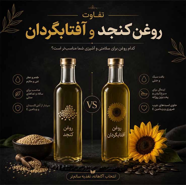 تفاوت از نظر طعم و بو