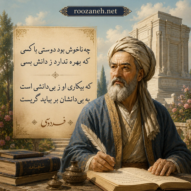 شعرهای زیبا از شاعران ایرانی و خارجی (مجموعه زیباترین شعرهای جهان) 3 شعرهای زیبای فردوسی