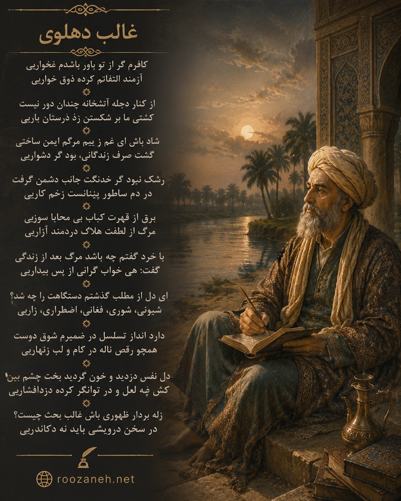 غزل های غالب دهلوی