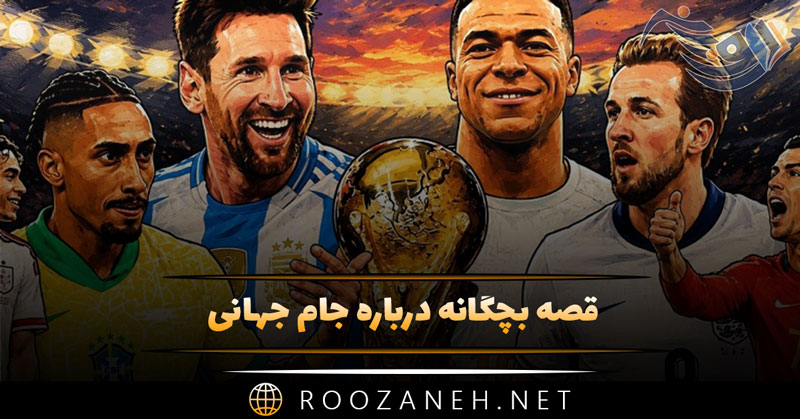 قصه بچگانه درباره جام جهانی 🏆️ (داستان کوتاه ورزشی برای کودکان)