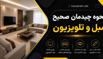 نحوه چیدمان صحیح مبل و تلویزیون در پذیرایی مستطیل شکل / نکات و ایده های عالی نحوه چیدمان صحیح مبل و تلویزیون در پذیرایی