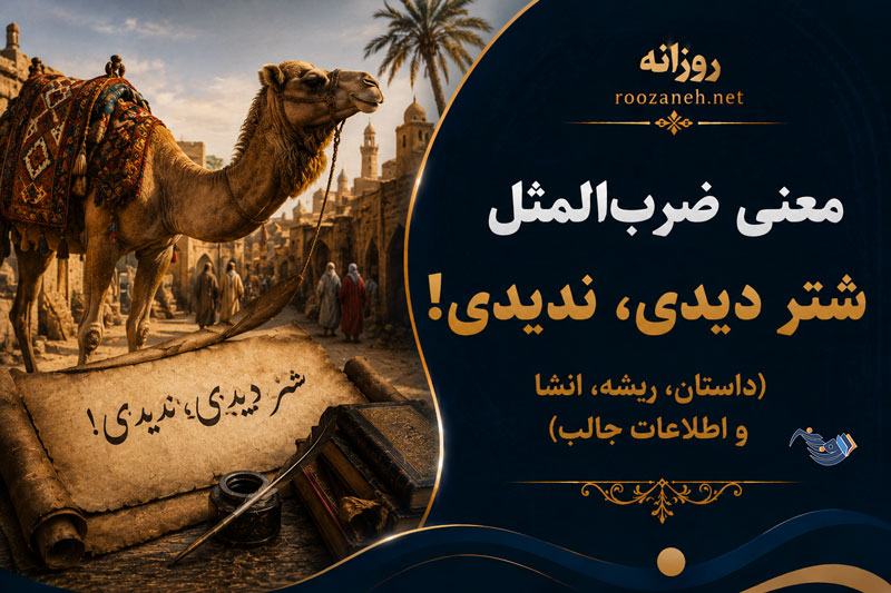 معنی ضرب‌المثل شتر دیدى، ندیدى!