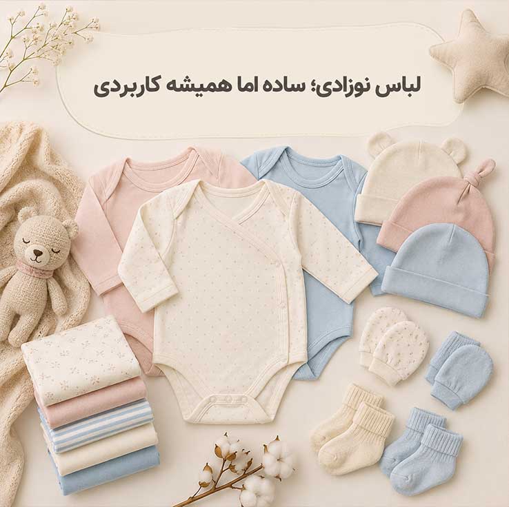 لباس نوزادی؛ ساده اما همیشه کاربردی