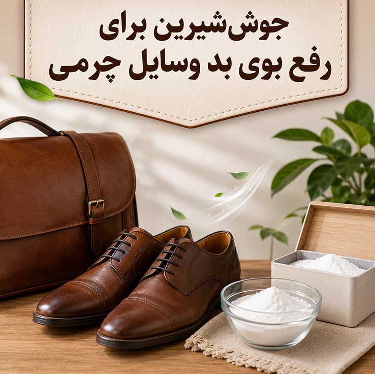 رفع بوی بد وسایل چرمی؛ بهترین روشهای خانگی و اصولی برای از بین بردن بوی چرم 3 جوششیرین برای رفع بوی بد وسایل چرمی