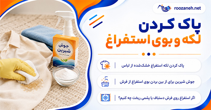 پاک کردن لکه و بوی استفراغ؛ روش تمیز کردن لباس، فرش و مبل؛ راهکارهای فوری برای لکه تازه و خشک‌شده
