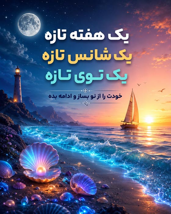 عکس نوشته شروع هفته پرانرژی؛ ۱۰۰ متن انگیزشی و زیبا 9 عکس نوشته هفته جدید و اتفاقهای خوب