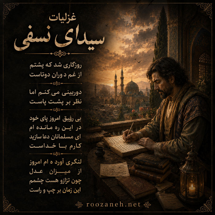 غزلیات سیدای نسفی (مجموعه کاملترین شعرهای غزل کلاسیک فارسی) 2 شعرهای غزل و زیبا از استاد نسفی