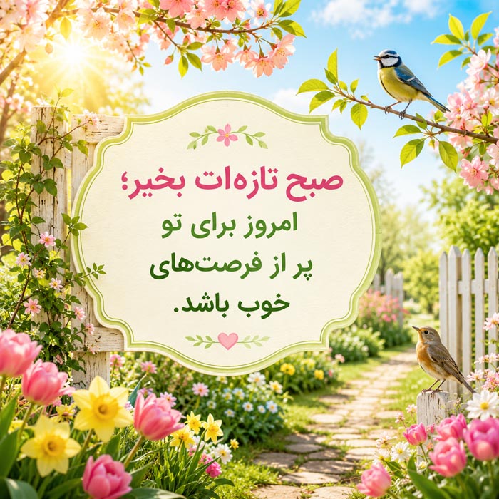 متن صبح بخیر باکلاس و خاص؛ ۲۵۰ جمله عاشقانه و انگیزشی برای همه فصول 2 عکس نوشته صبح بخیر