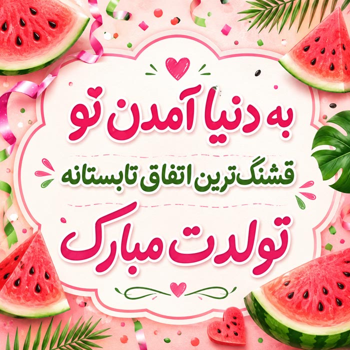 متن تبریک تولد تابستانیها؛ ۲۸۴ پیام برای تیر، مرداد و شهریور 8 کپشن و استوری تبریک تولد تابستانی