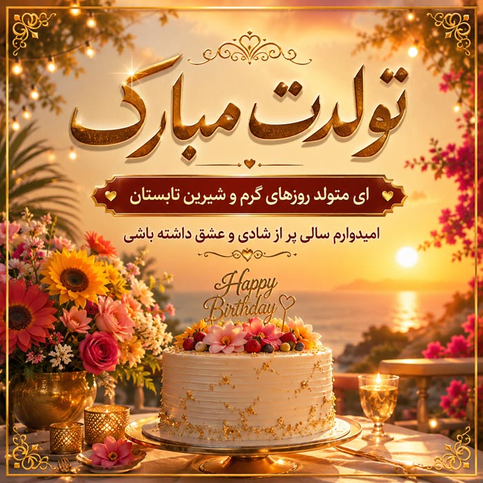 متن تبریک تولد تابستانیها؛ ۲۸۴ پیام برای تیر، مرداد و شهریور 2 جملات کوتاه تبریک تولد تابستانی برای استوری