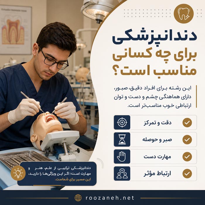ویژگی‌ها و مهارت‌های مناسب برای تحصیل در رشته دندانپزشکی