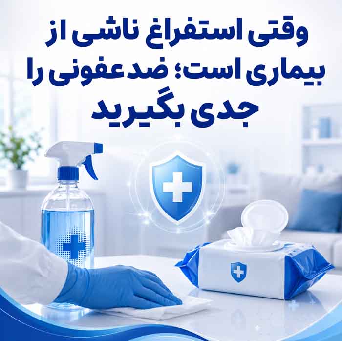 وقتی استفراغ ناشی از بیماری است؛ ضدعفونی را جدی بگیرید
